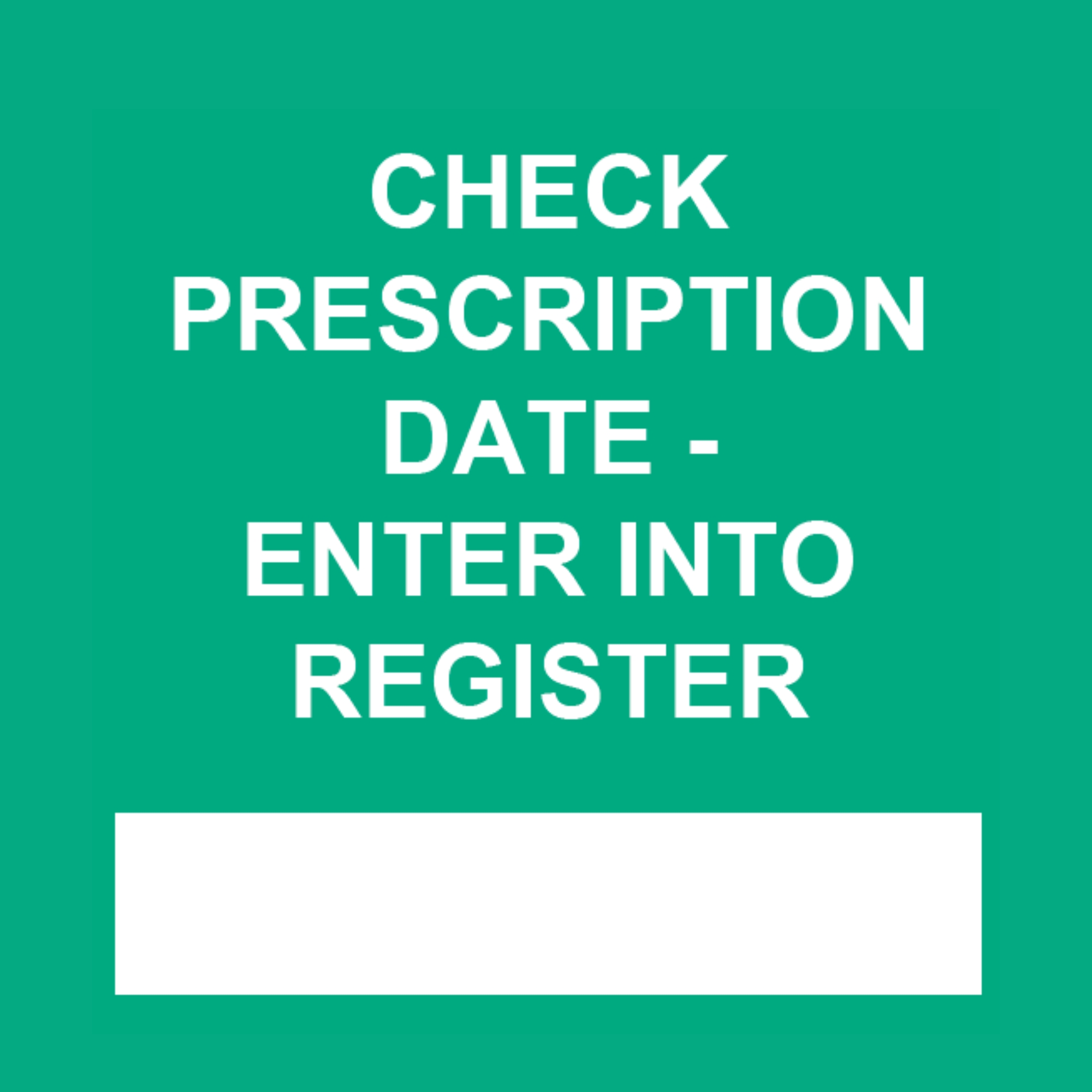 Status Check Prescription Date Labels 36 x 36mm