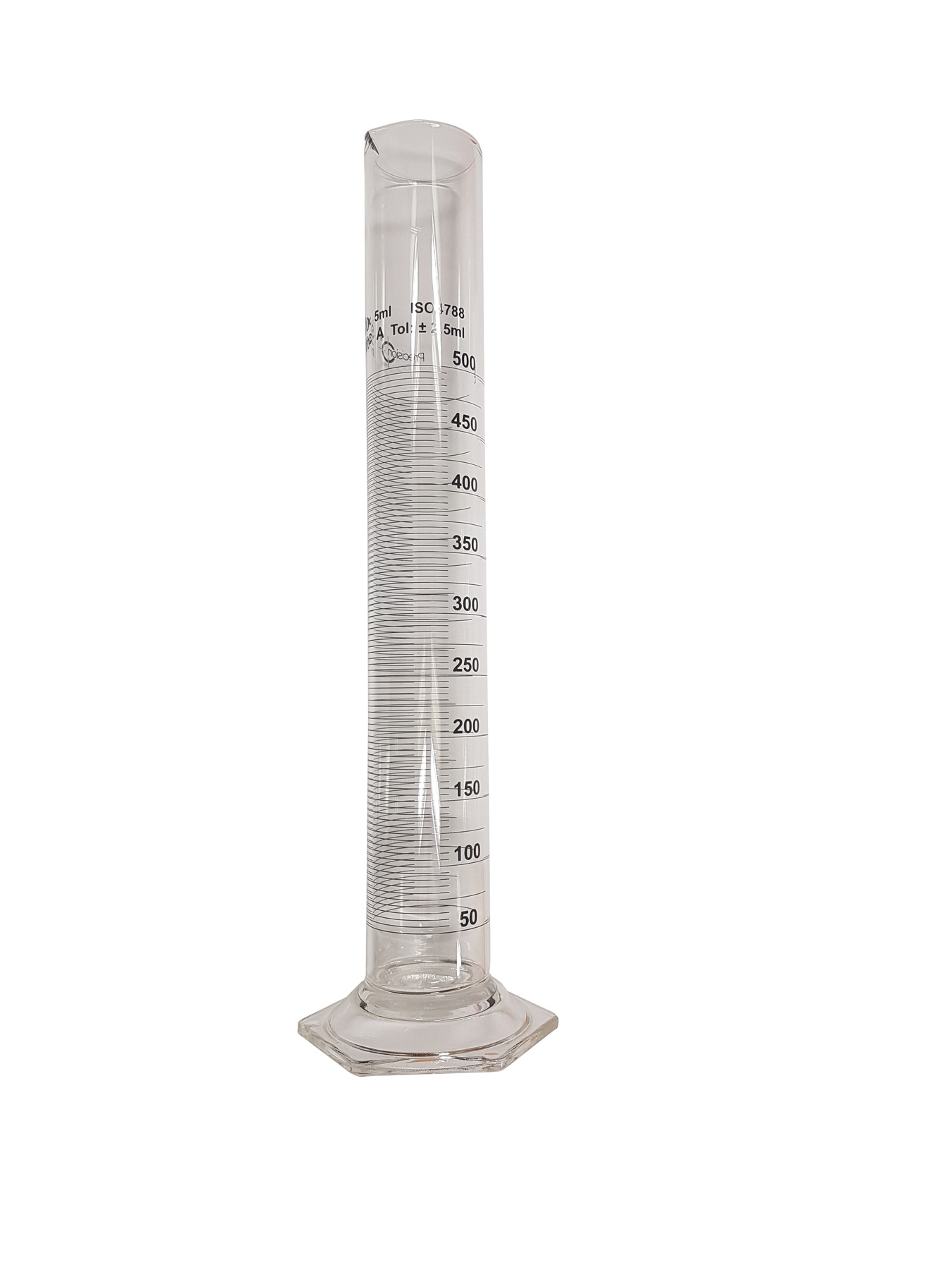 Precision Glass Cylindrical Measure - 500ml