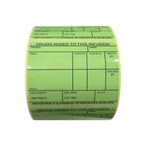 Status Drugs Added to this Infusion Labels (Green)
