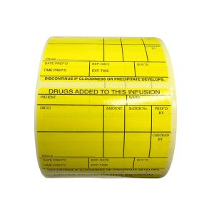 Status Drugs Added to this Infusion Labels (Yellow)