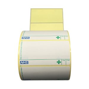 Status NHS Labels - Direct Thermal Prescription 72x36mm - plain white - Bulk pack