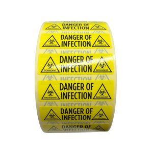 Status Danger Of Infection Yellow Labels