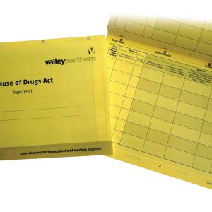 Misuse of Drugs Register Insert Books