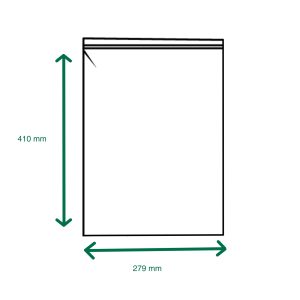 ProPac Fridge Item Resealable Bags (Recycled Content) - (h)410 x (w)279mm