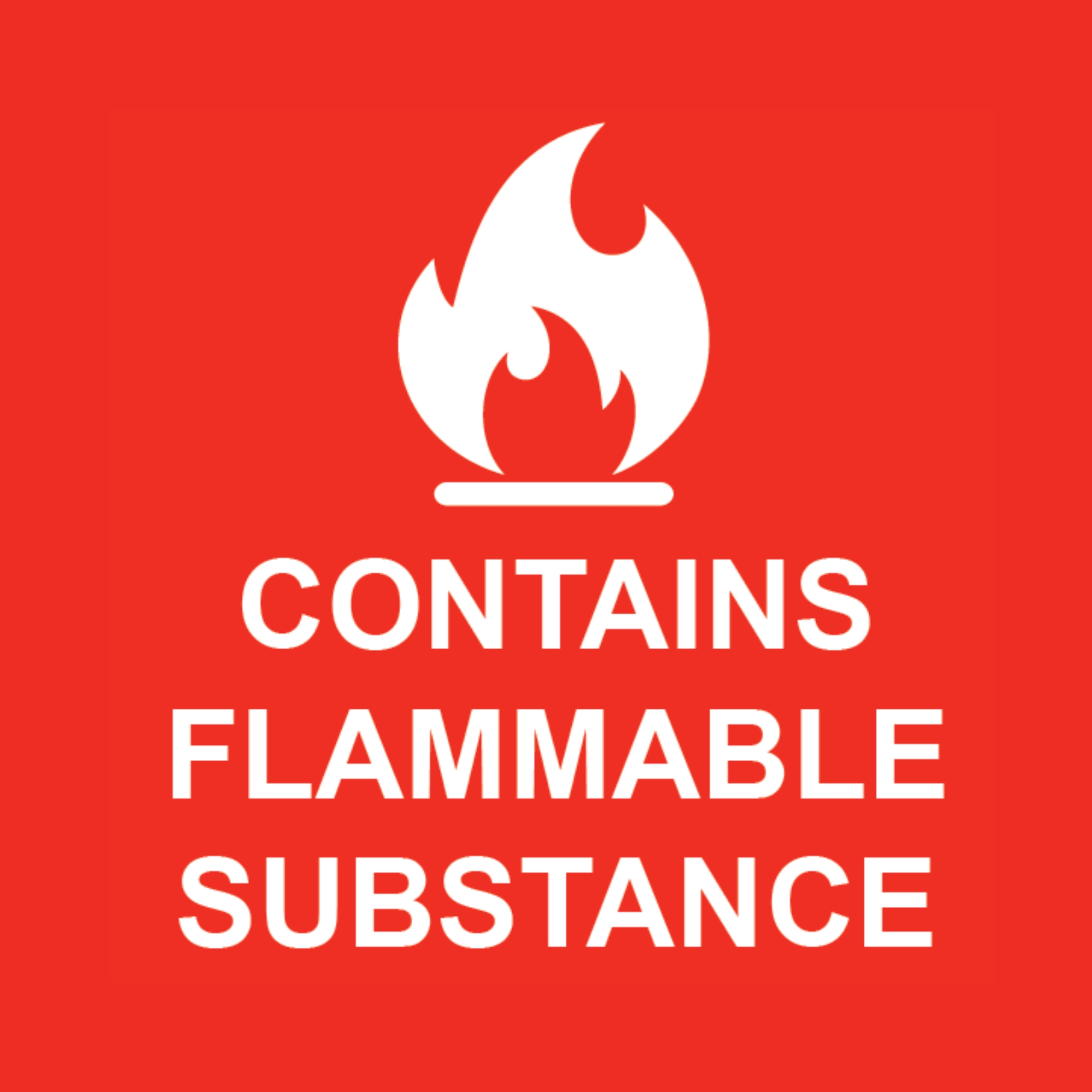Status Flammable Substance Labels 36 x 36mm