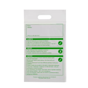 ProPac Medicines With Care Bags (Recycled Content) - (h)356 x (w)254 x (g)76mm