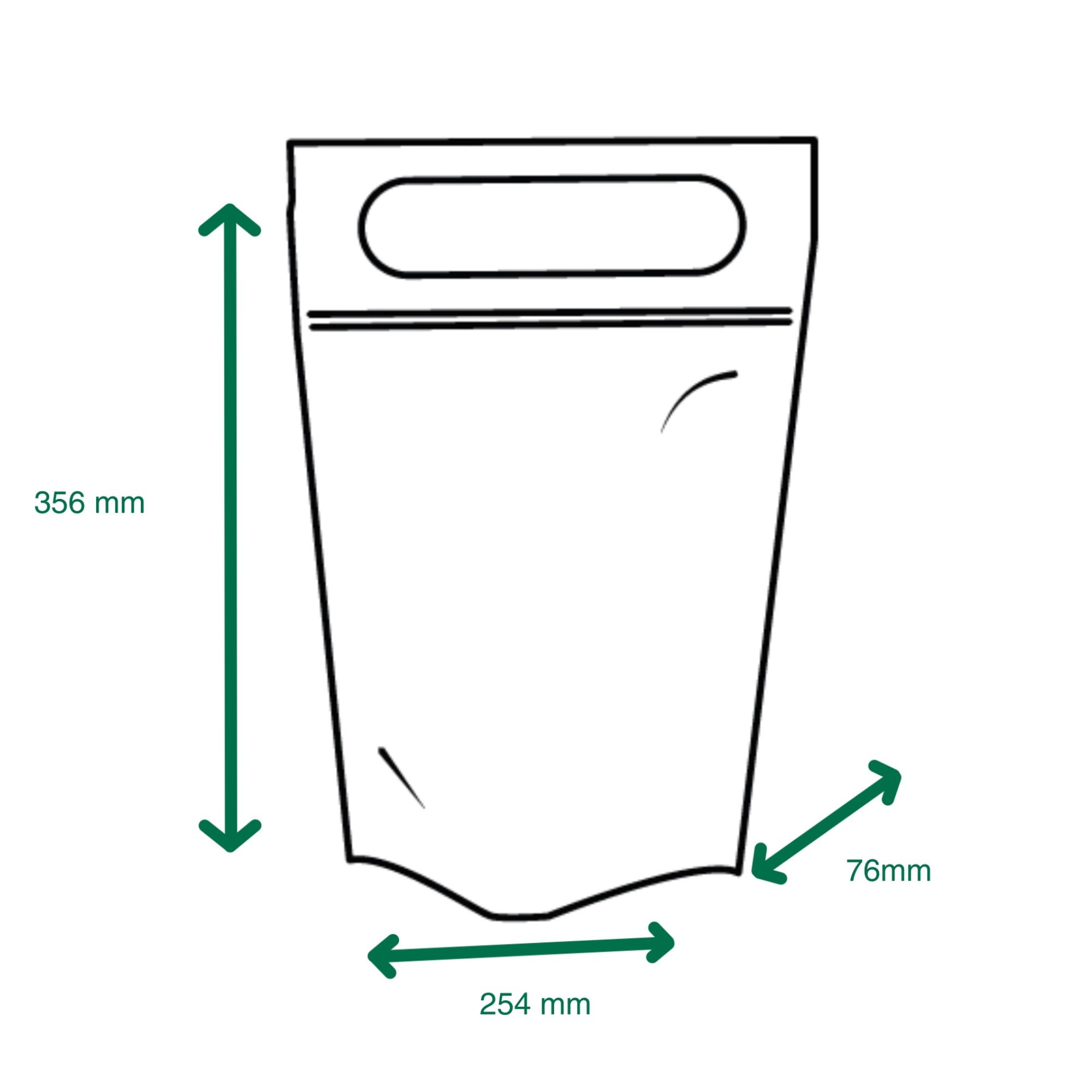 ProPac Medicines With Care Bags (Recycled Content) - (h)356 x (w)254 x (g)76mm