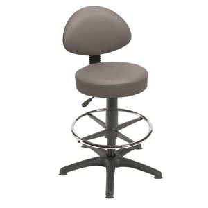 Gas Lift Examination Stool - Grey Vinyl