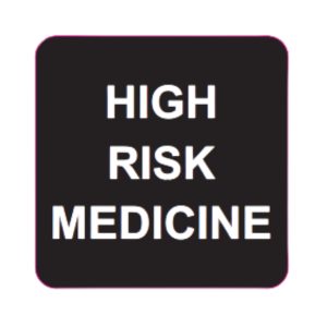 Status High Risk Labels - 36 x 36mm