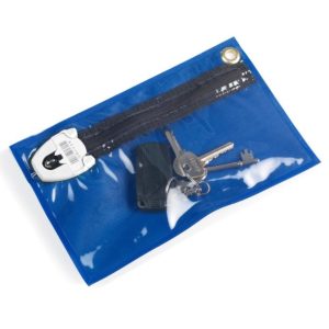 Versapak Blue Key Storage Wallet with Clear Front