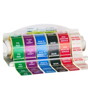 Status Metal Label Dispenser - (w)28 x (d)12 x (h)11cm