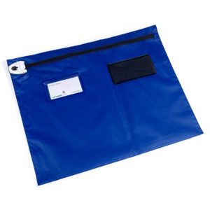 Versapak Blue Flat Document Wallet with Wide Opening