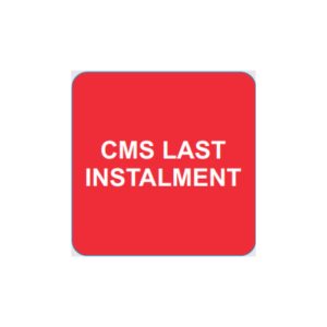Status CMS Last Instalment Labels - 36 x 36mm