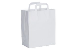 ProPac Plain White Paper Bags - (h)297 x (w)250 x (g)140mm