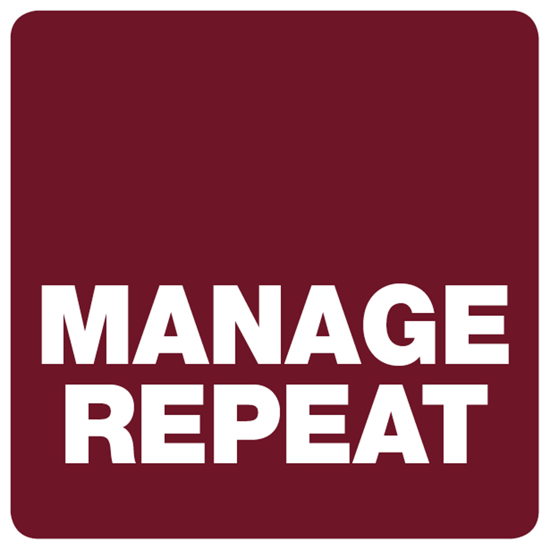 Status Manage Repeat Labels - 36 x 36mm