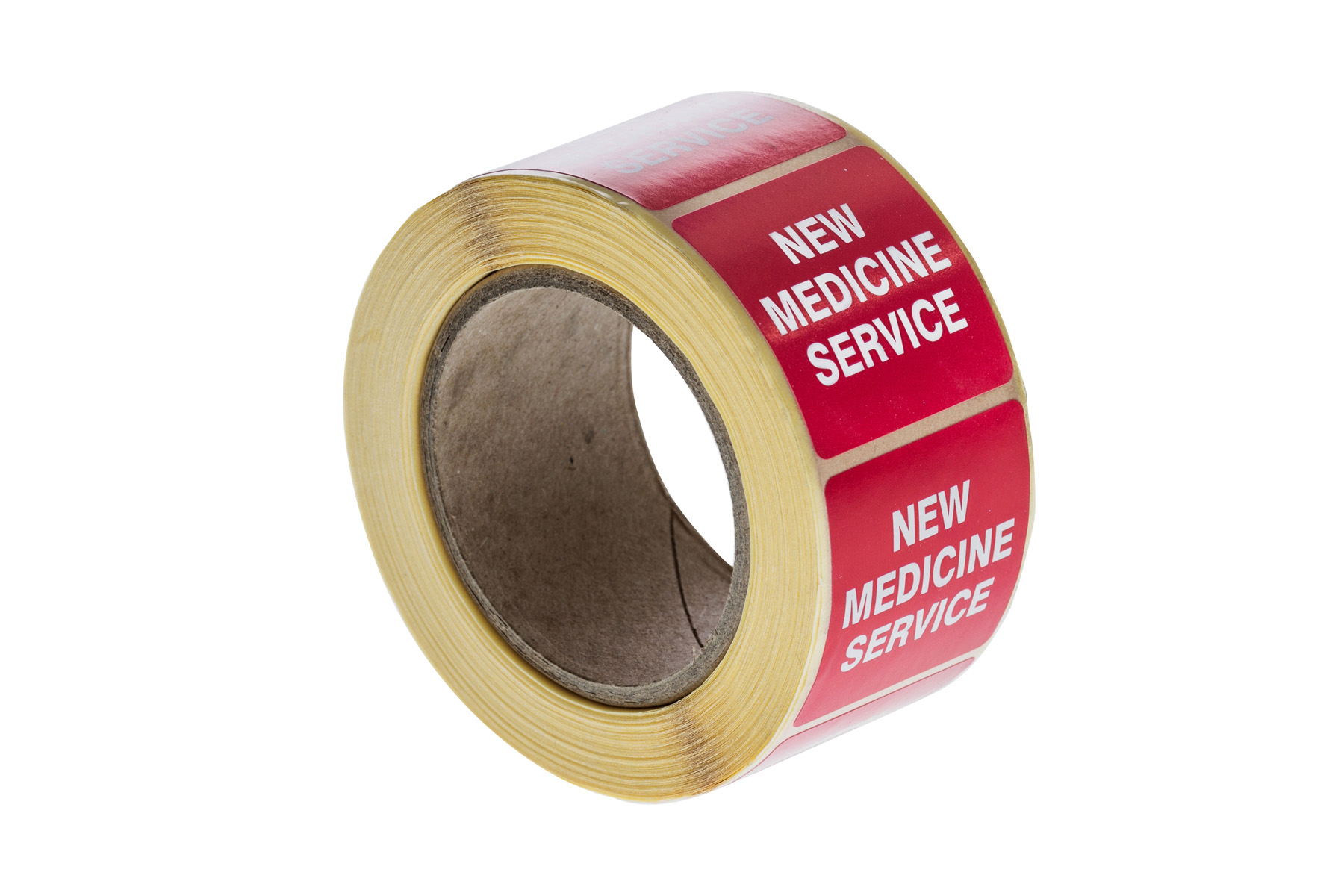 Status New Medicine Service Labels - 36 x 36mm