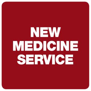 Status New Medicine Service Labels - 36 x 36mm