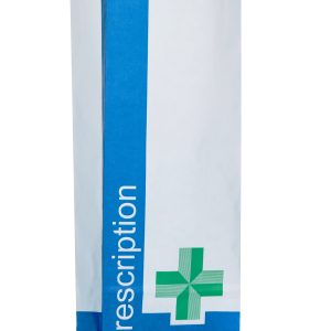 ProPac NHS Paper Prescription Bags BLUE - (h)220 x (w)75 x (g)50mm