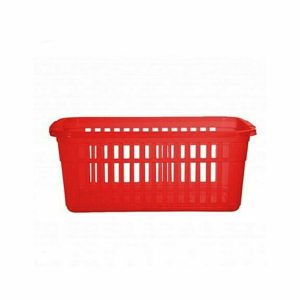 Red Plastic Baskets (Medium) - (l)300 x (w)190 x (h)110mm