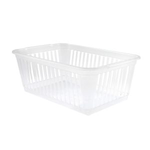 White Plastic Baskets (Medium )- (l)300 x (w)190 x (h)110mm