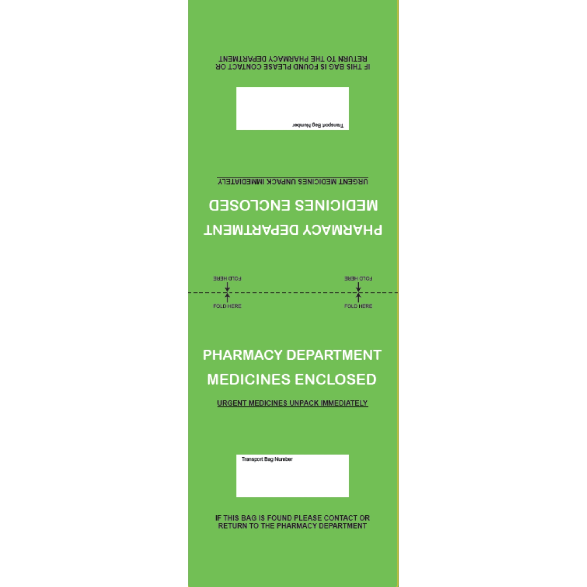 Status Medicines Enclosed CD Transport Labels 75 x 212 mm