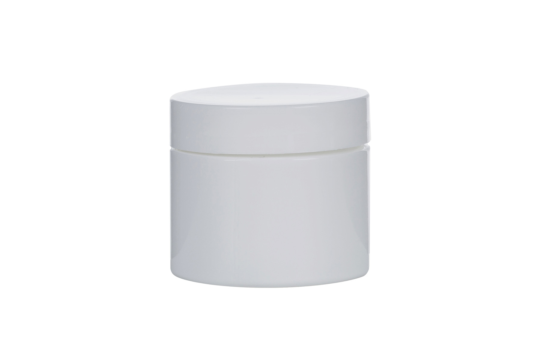 White Plastic Ready-Capped Ointment Pots - 50ml