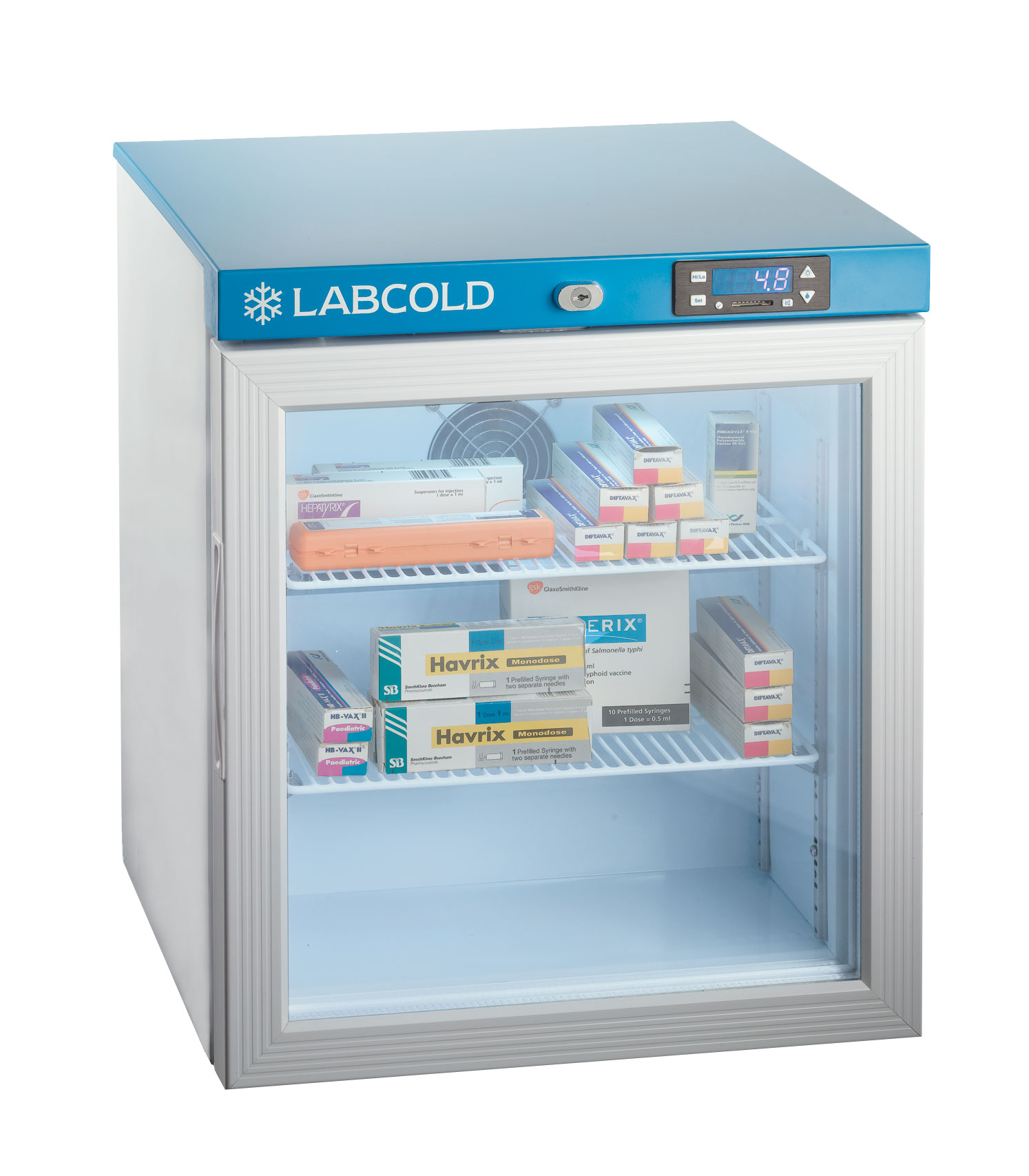 Labcold Glass Door Pharmacy Fridge - 36L