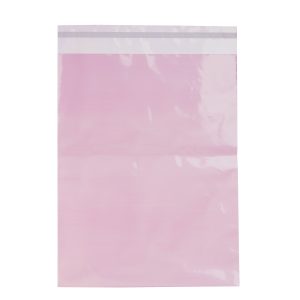 ProPac Pink Permanent Seal Plastic Bags - (h)406 x (w)305mm + 51mm Lip