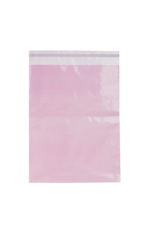 ProPac Pink Permanent Seal Plastic Bags - (h)406 x (w)305mm + 51mm Lip