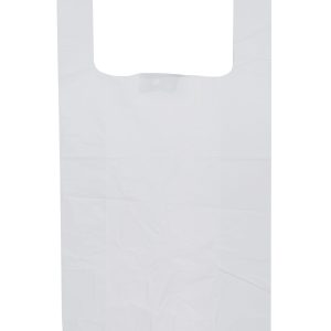 ProPac Plain White Plastic Carriers - (h)510 x (w)272 x (g)140mm
