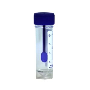 Precision Stool Sample Bottle - Thin 30ml With Spoon