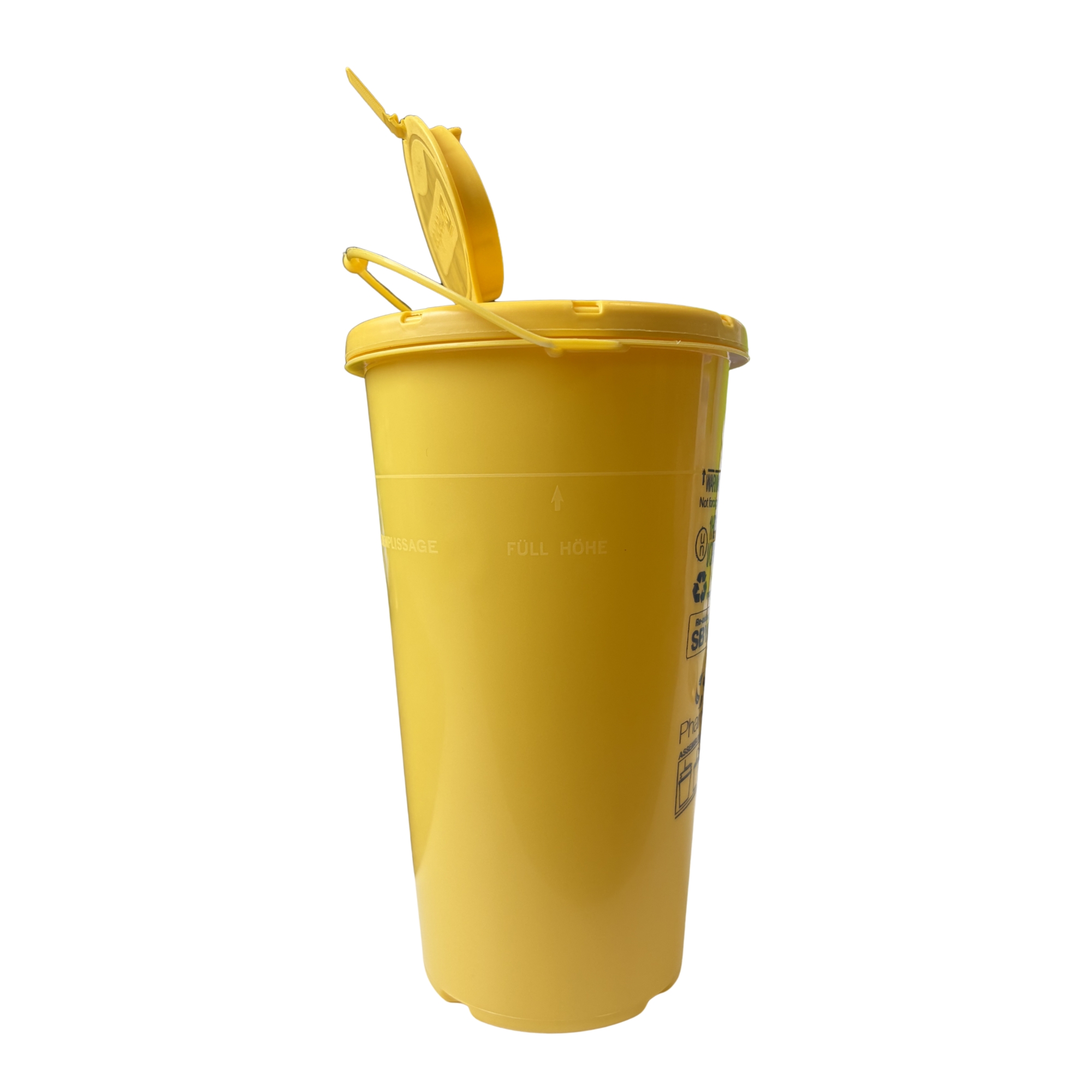 Pharmasafe Yellow Sharps Bin 1 Litre Bulk Pack