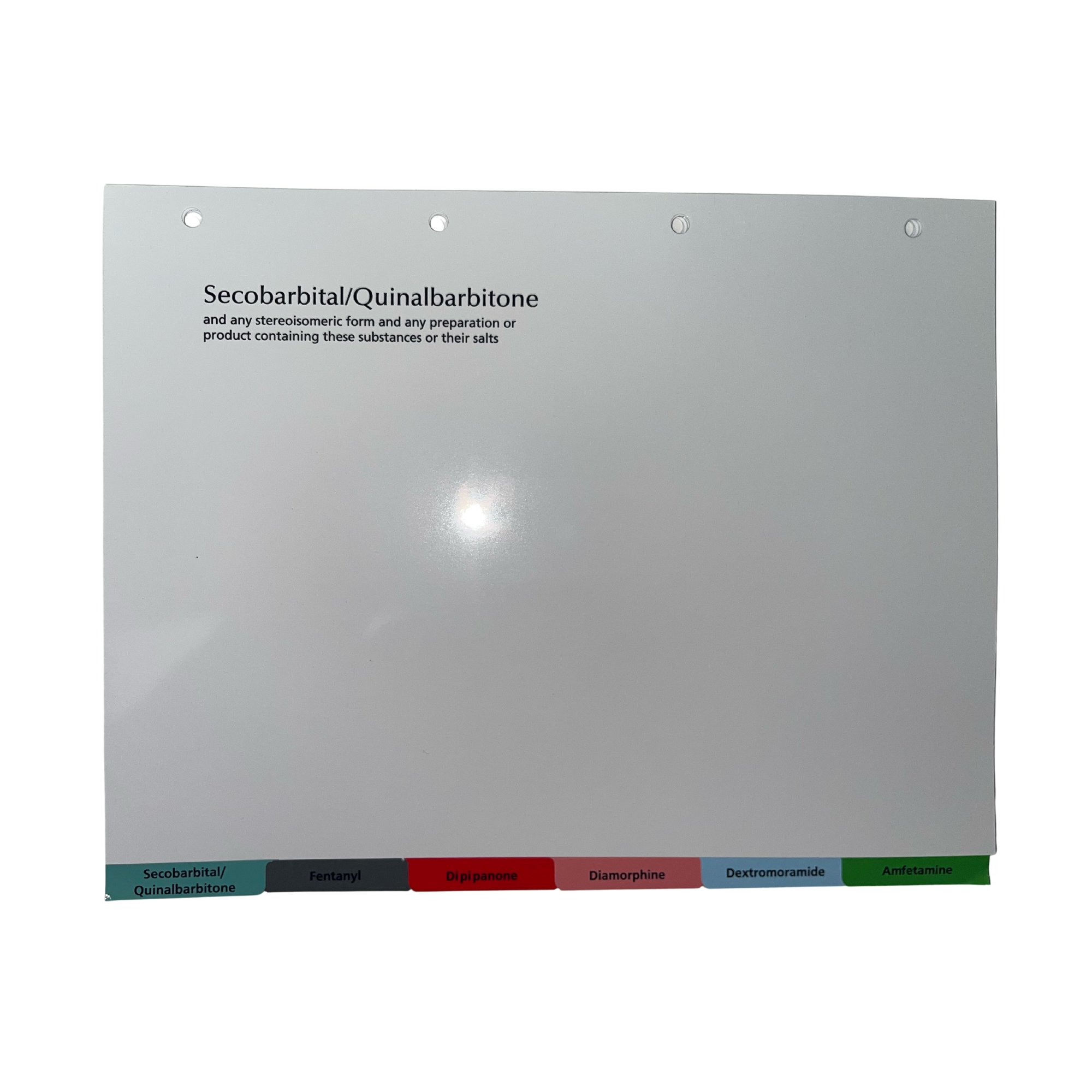 Controlled Drug Register Record Folder With Dividers & Drug Registers