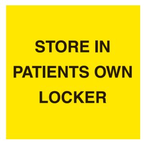Status Store in Patients Locker Labels - 36 x 36mm