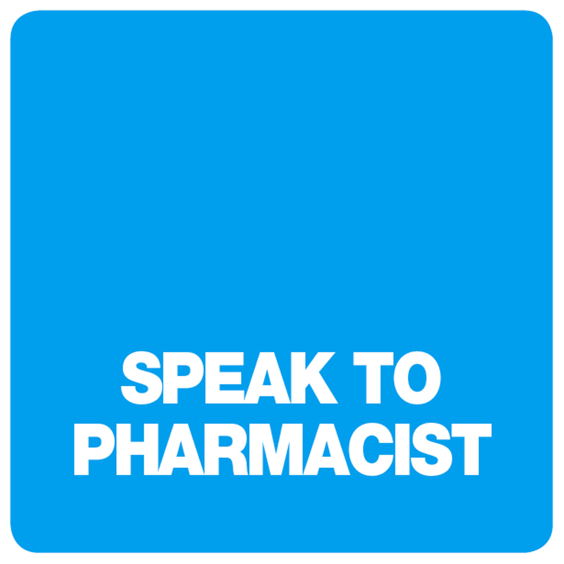 Status Speak to Pharmacist Labels - 36 x 36mm