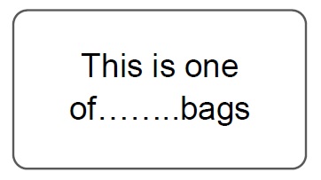Status This Is One Of ..... Bags Labels Printed