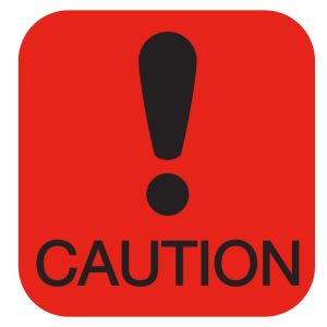 Status Caution Labels - 23 x 22mm