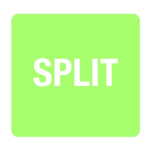 Status Split Labels - 23 x 22mm