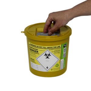 SHARPSGUARD Eco Yellow Sharps Bin - 2.5L