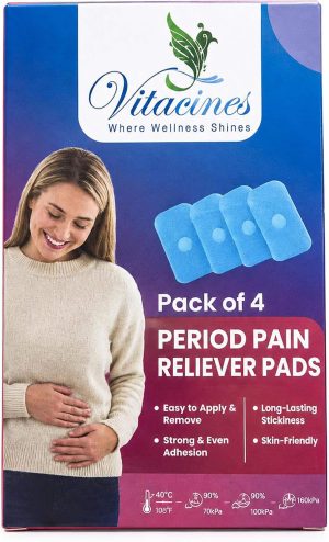 Vitacines Period Pain TENS replacement adhesive pads, pack of 4
